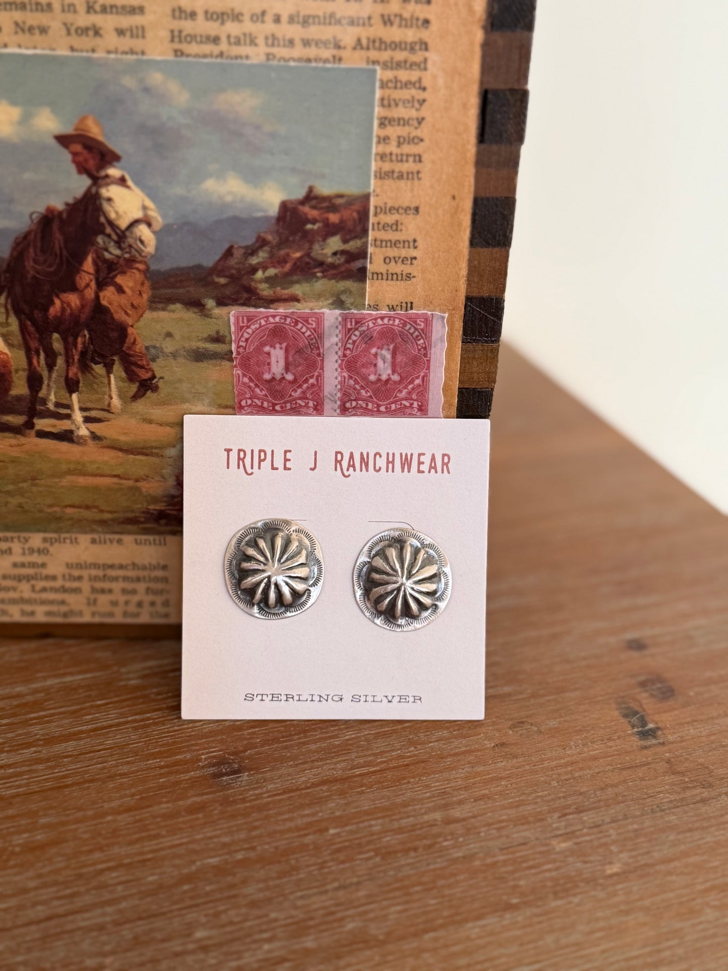 The Concho Earrings by Joan Begay