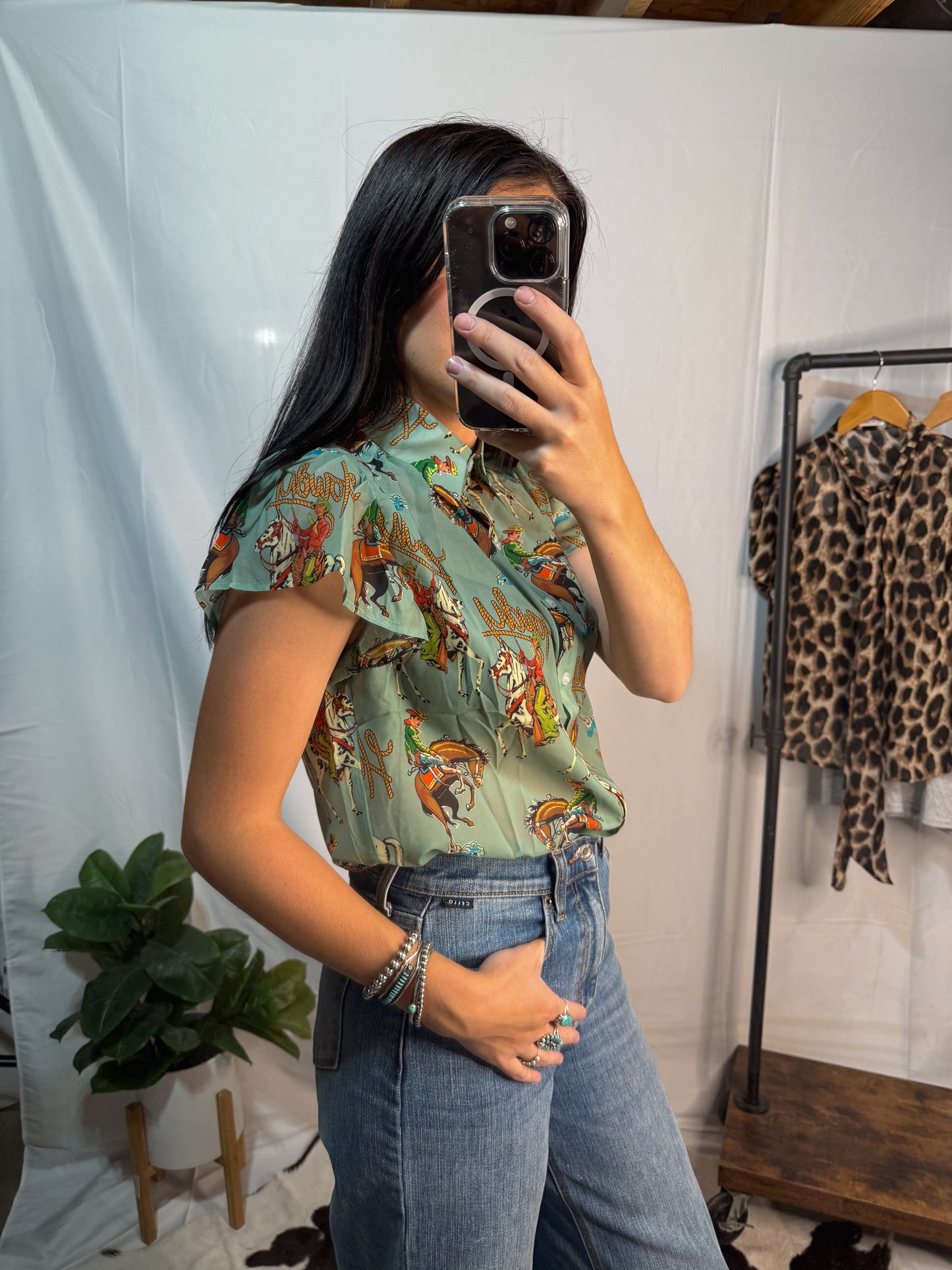 The Howdy Sheer Blouse