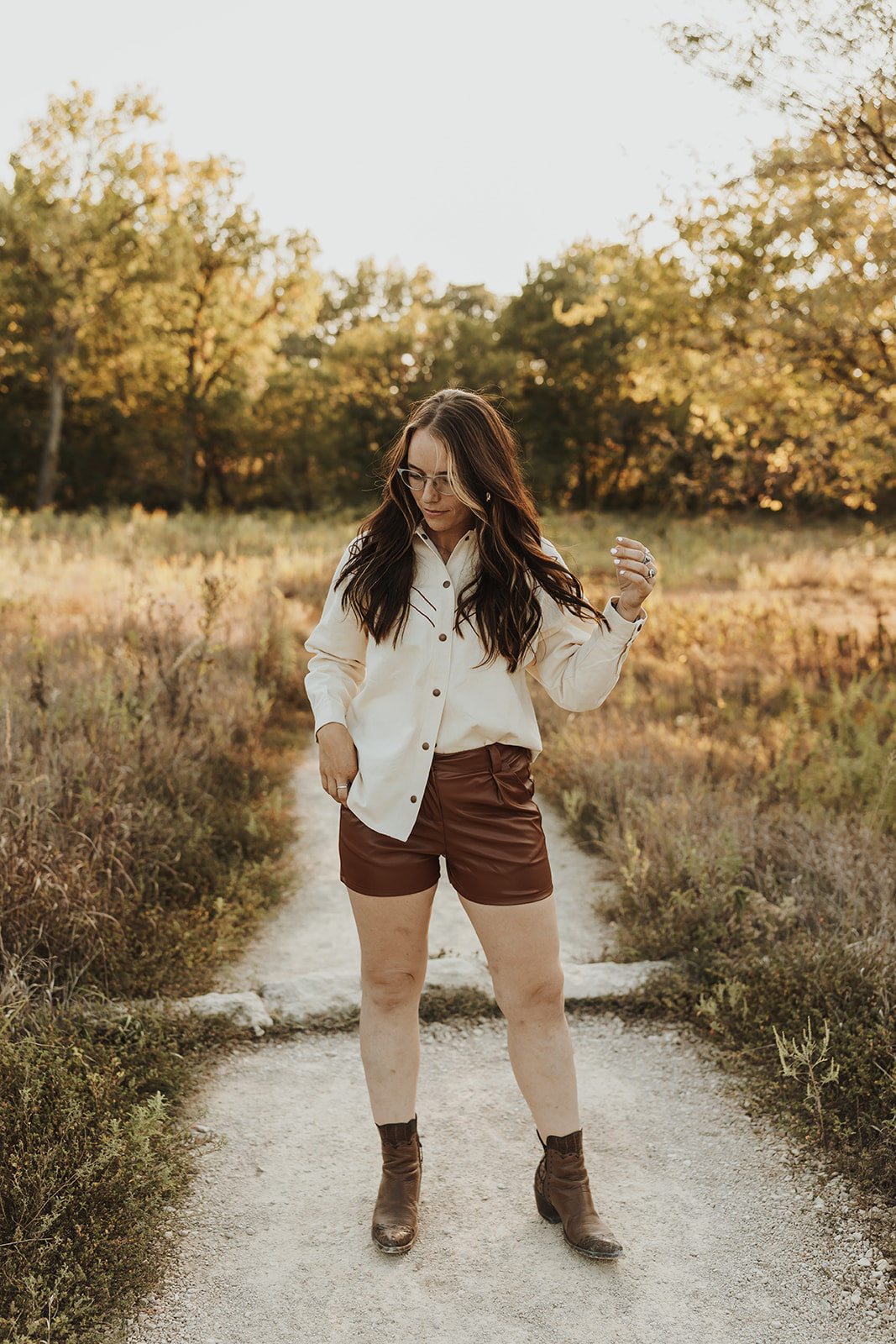 The Renner Leather Shorts