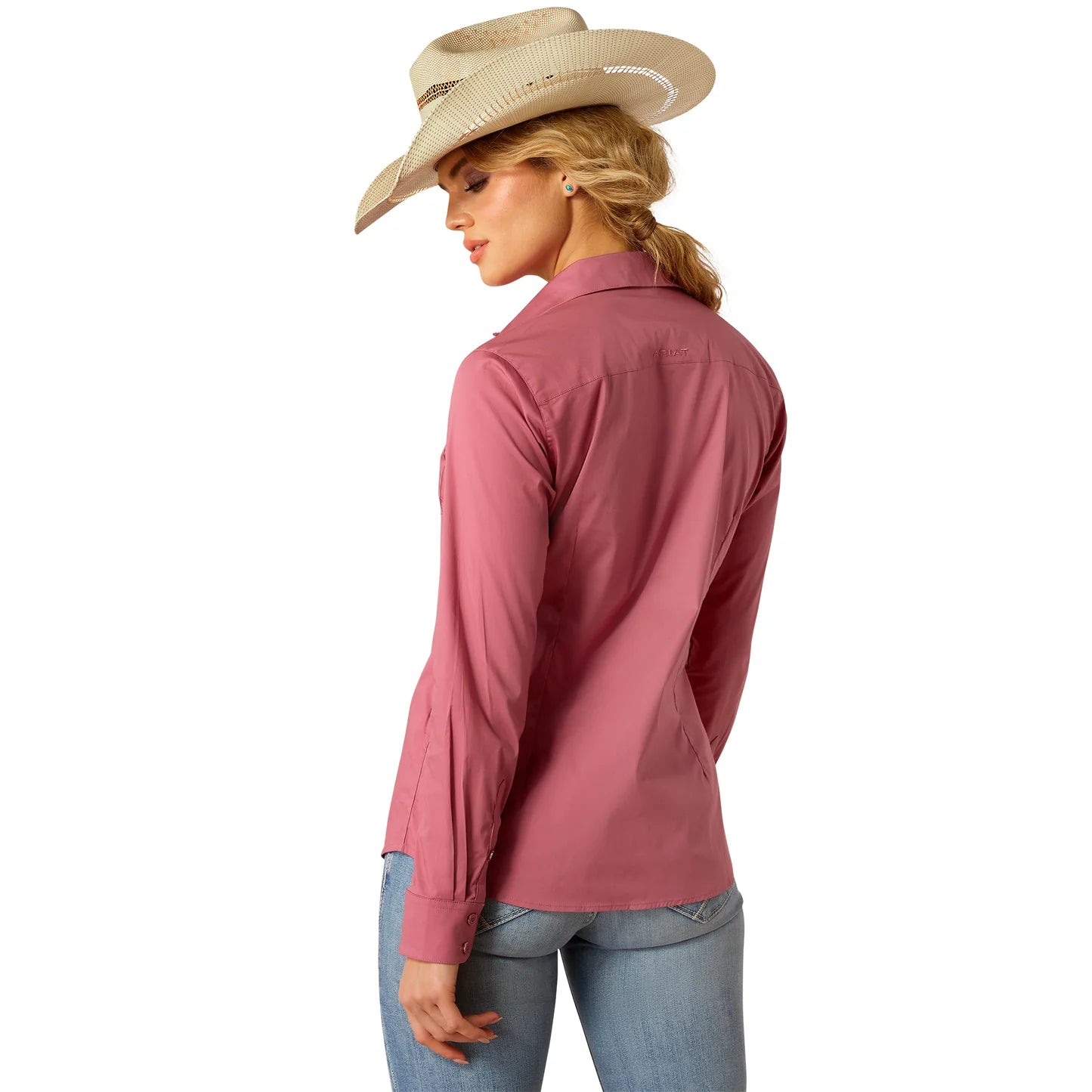 ARIAT: The Kirby Stretch Shirt in Rose