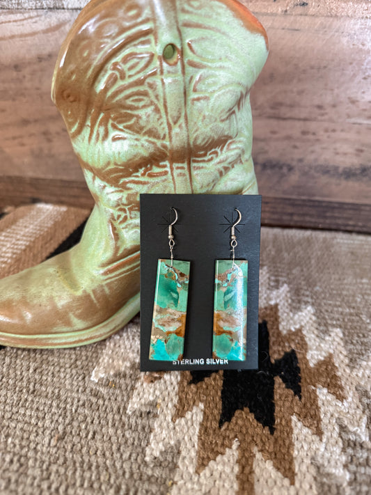 The Turquoise Slab Earrings