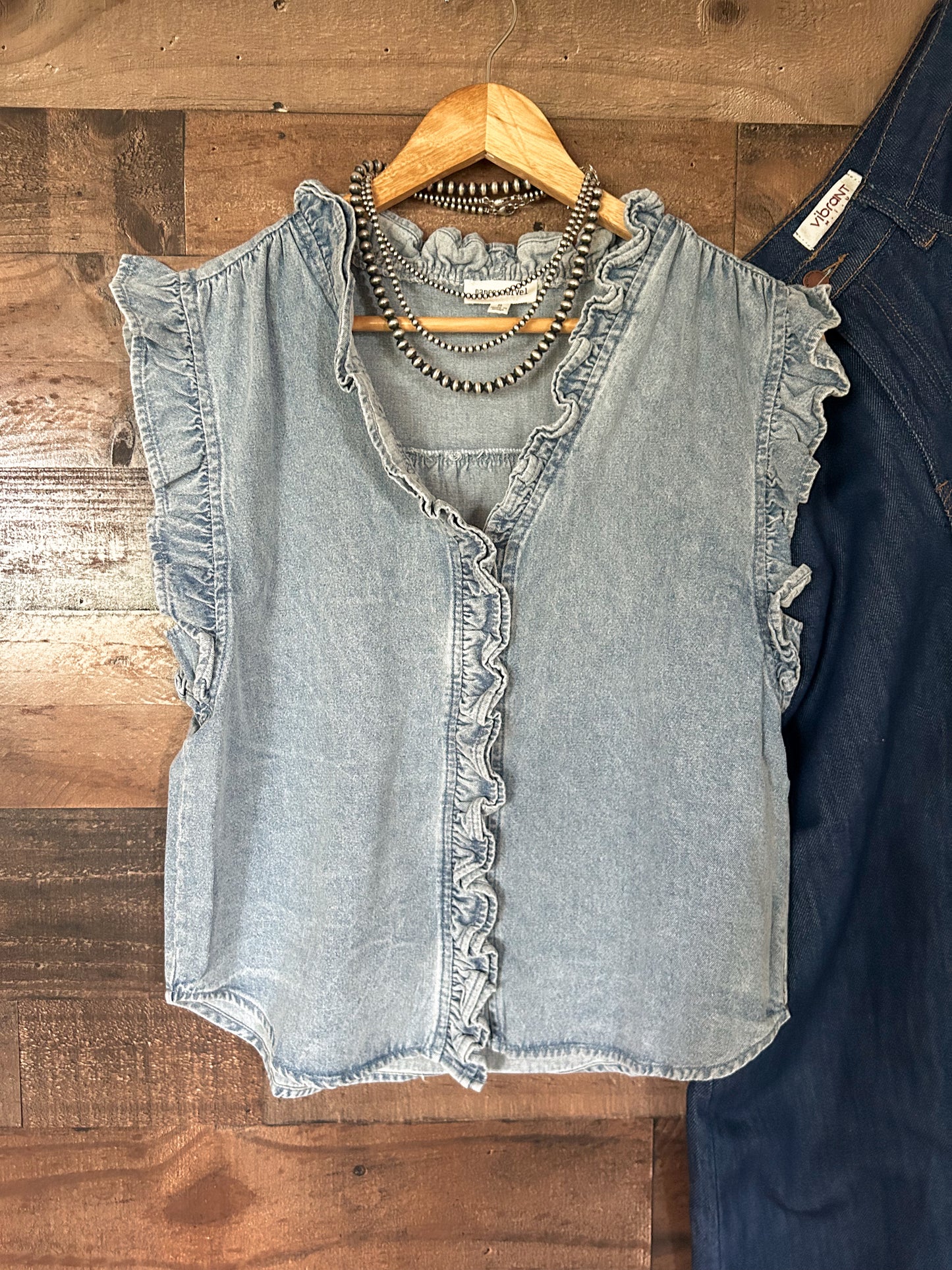 The Hadley Denim Blouse