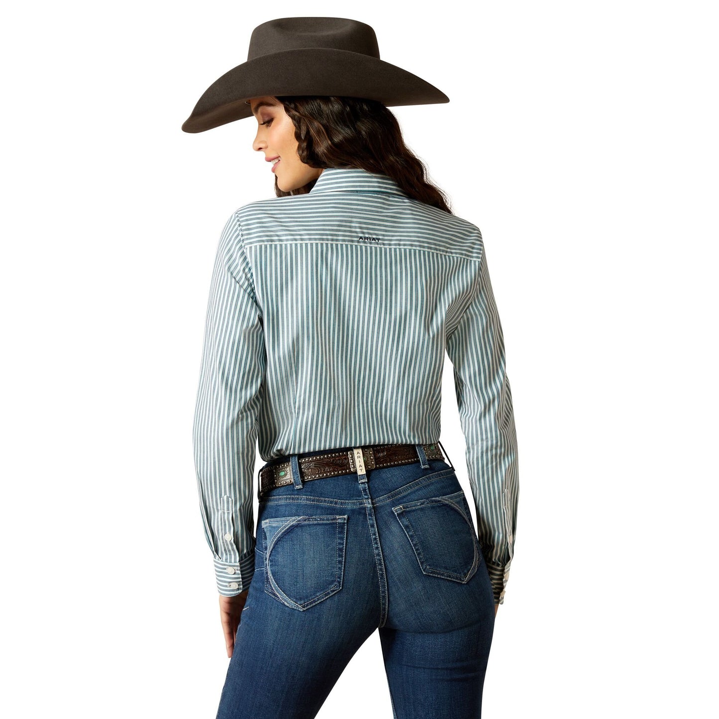 ARIAT: The Kirby Stretch Shirt in Capri Stripe