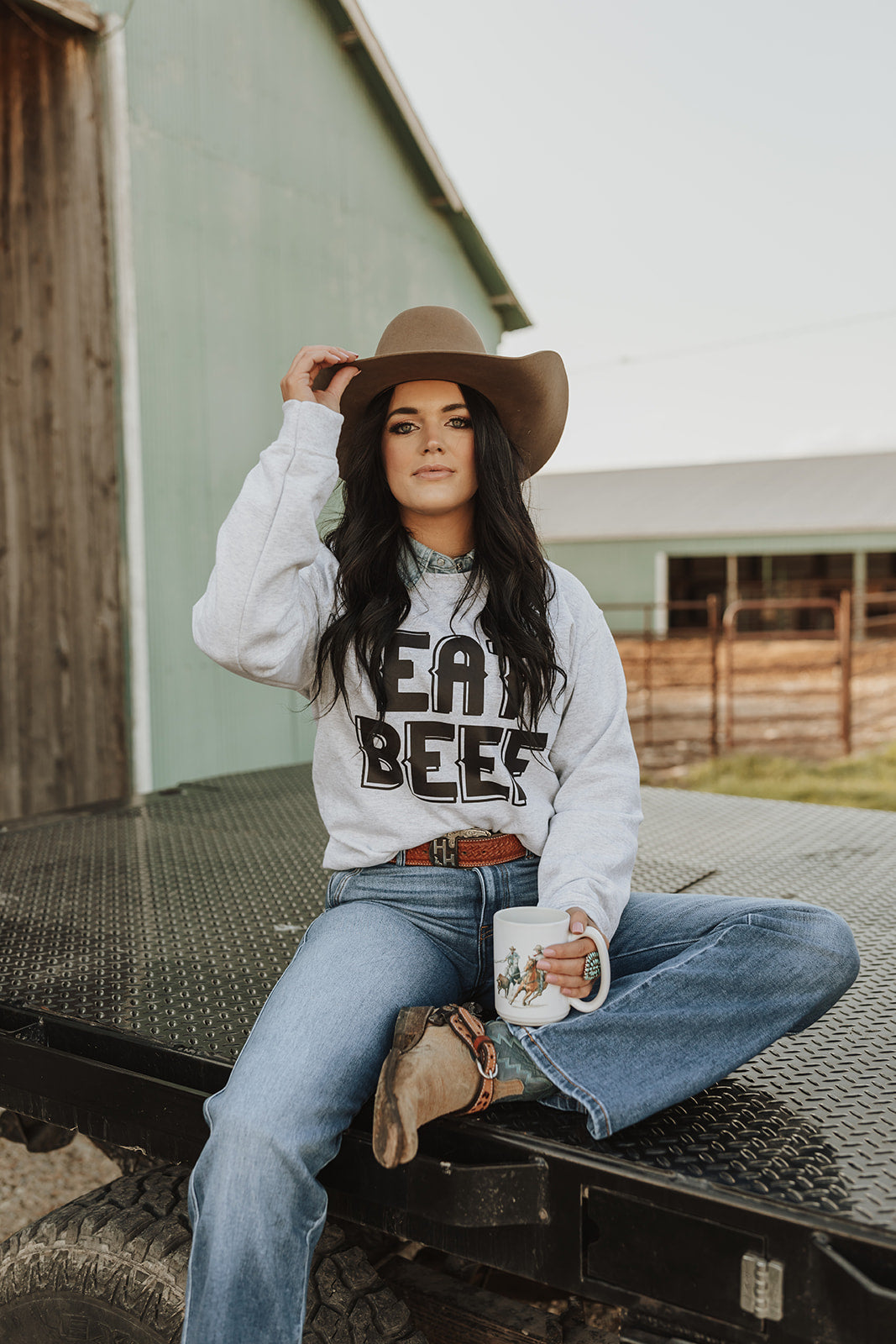 Eat Beef Crewneck