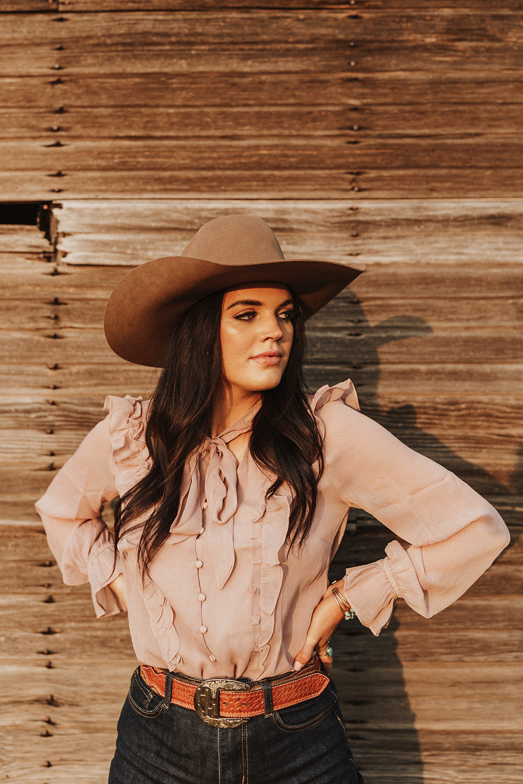 The Lockhart Blouse in Mauve