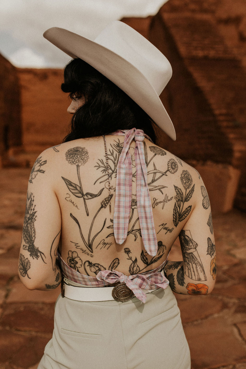 The Ivy Plaid Halter Top