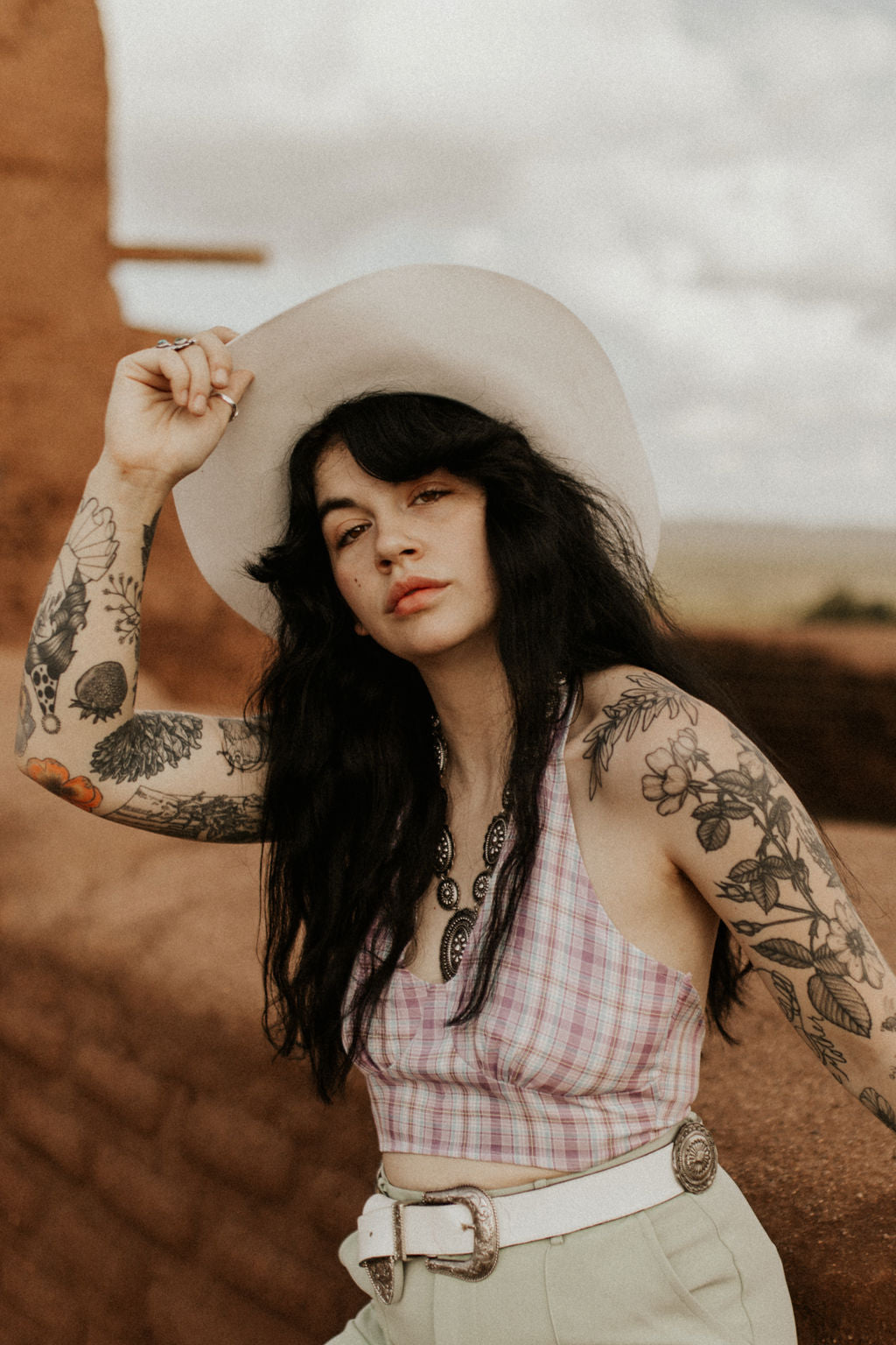 The Ivy Plaid Halter Top