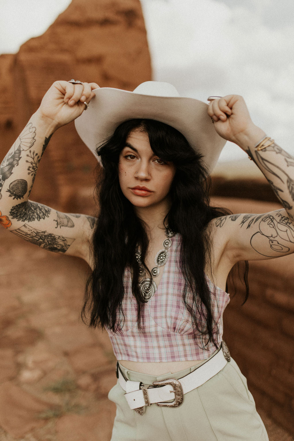 The Ivy Plaid Halter Top