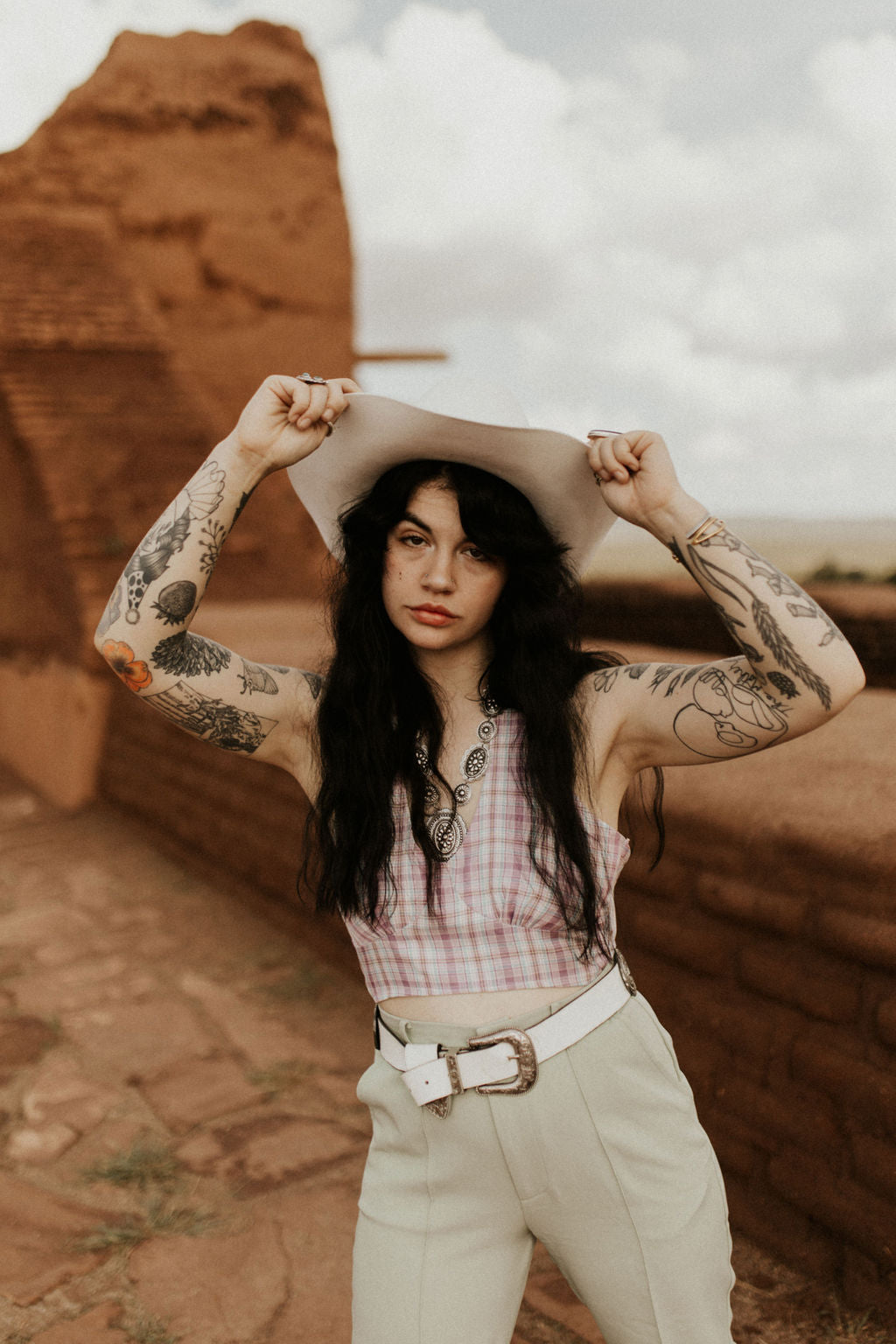 The Ivy Plaid Halter Top