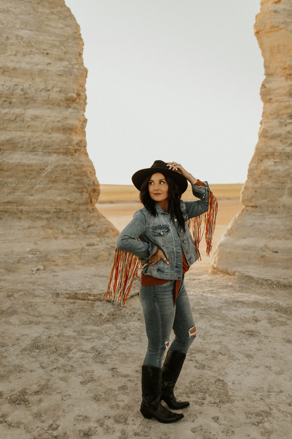 Scully Colorful Fringe Jacket