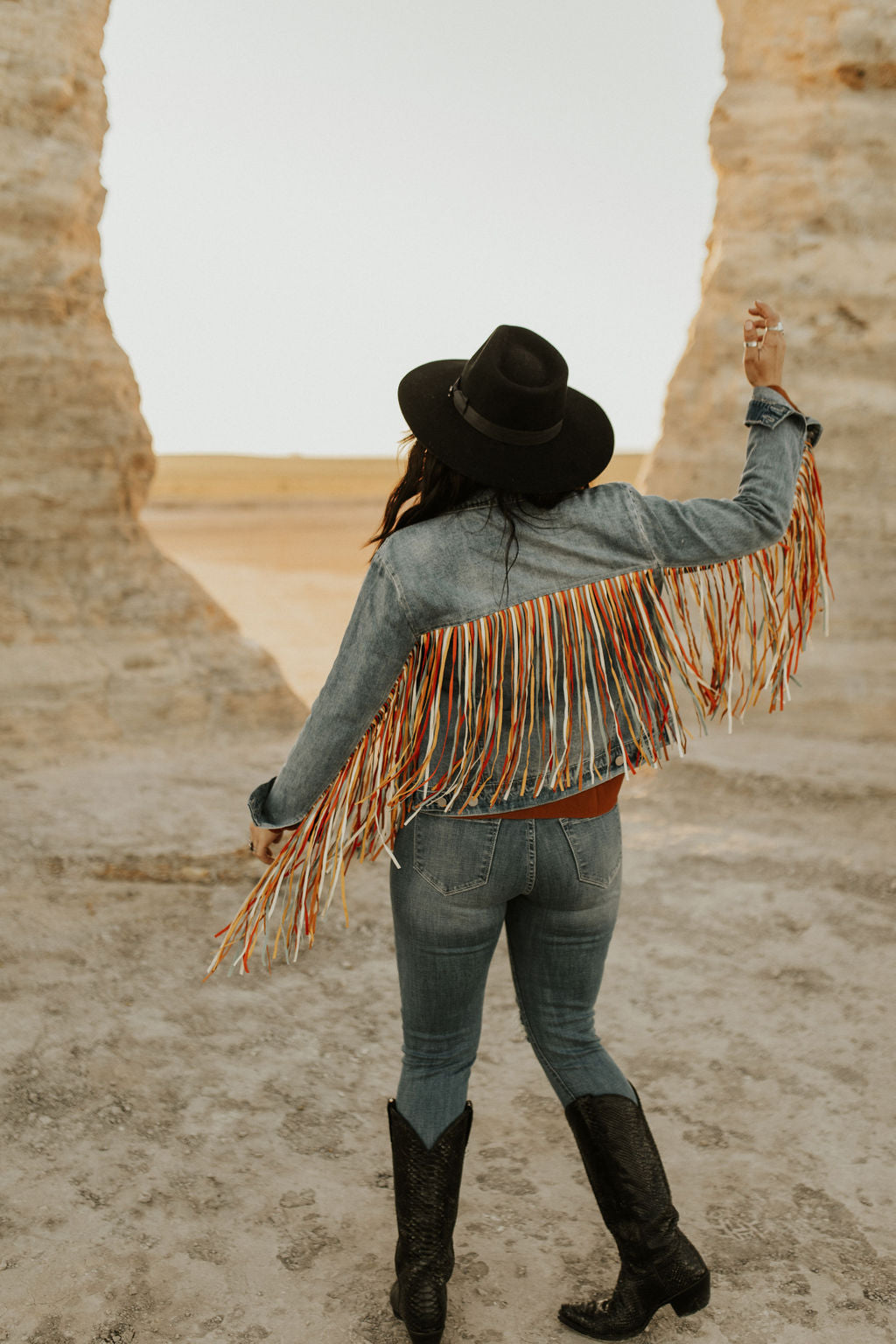 Scully Colorful Fringe Jacket