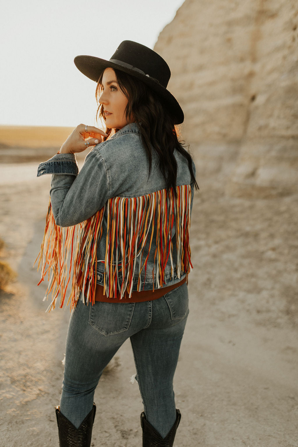 Scully Colorful Fringe Jacket