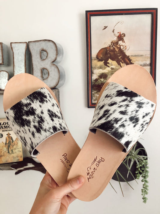 The Cowhide Sandals- PRE ORDER