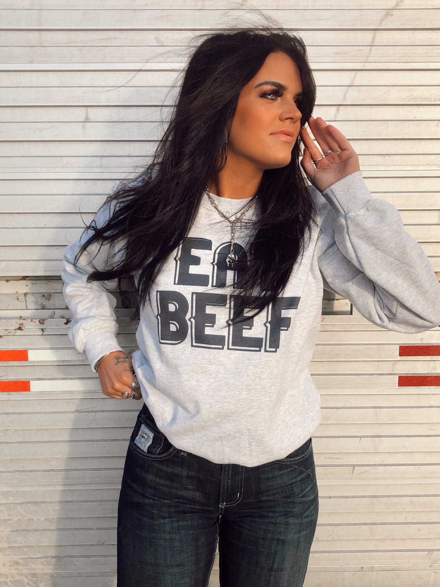 Eat Beef Crewneck