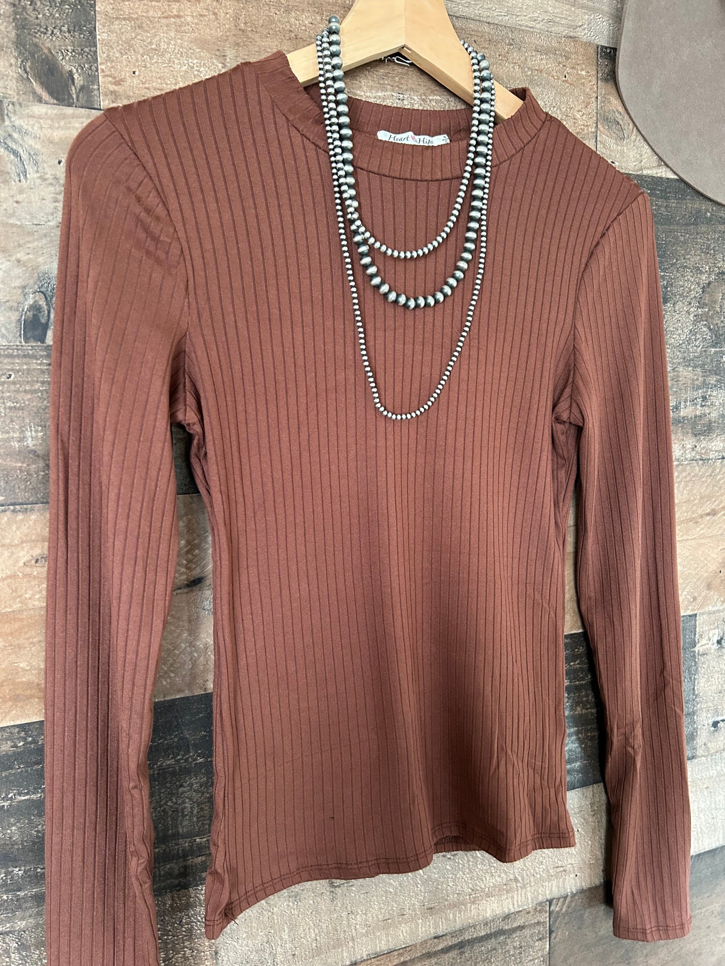The Ashley Top in Brown