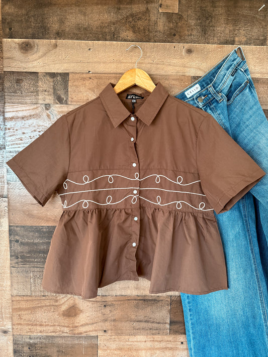 The Chocolate Loopty Blouse