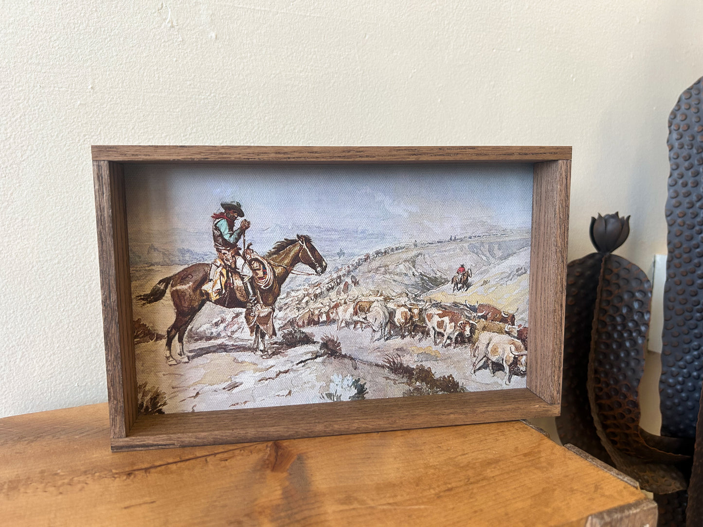 The Cattle Drive Canvas Art