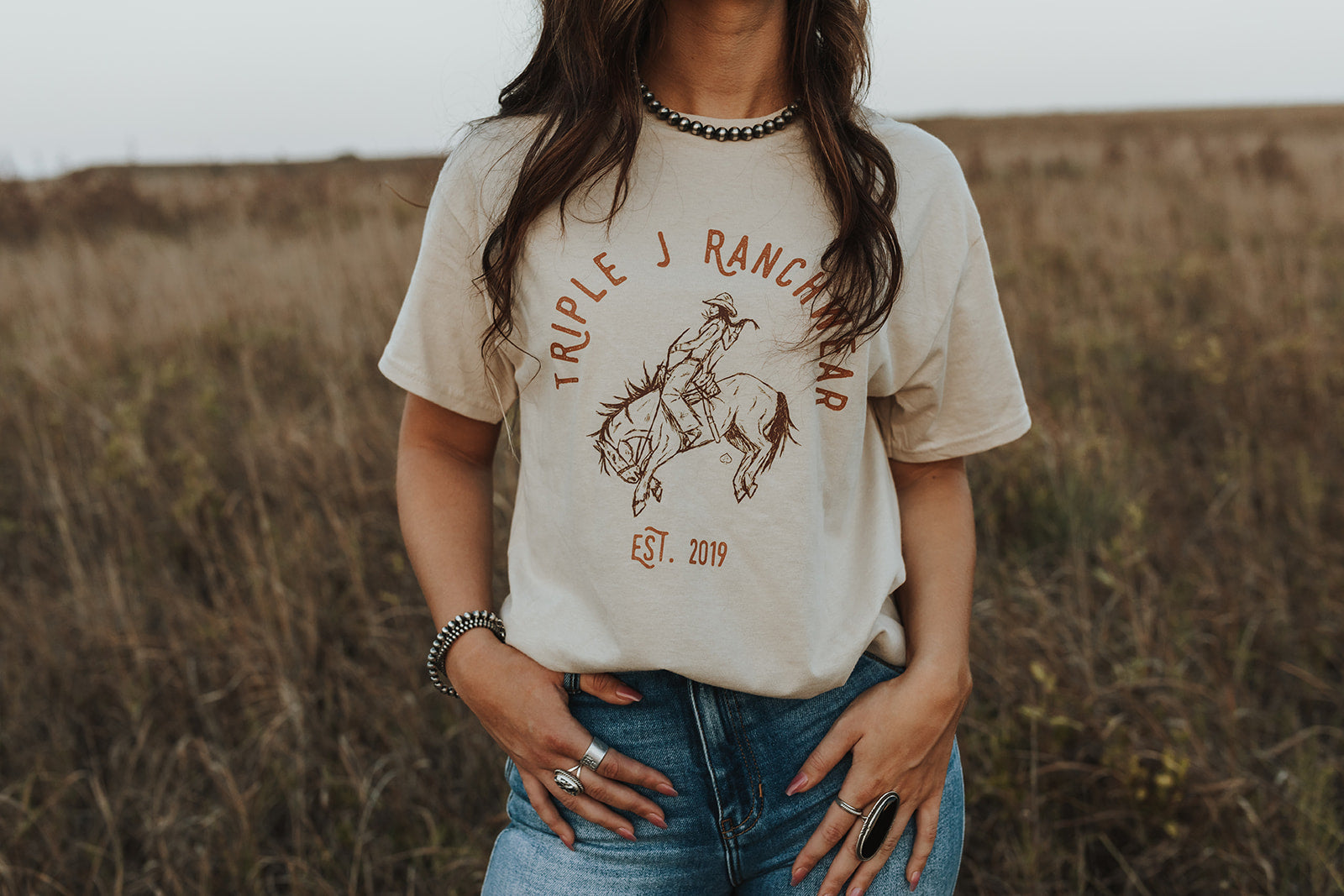The Triple J Brand Tee – Triple J Ranchwear