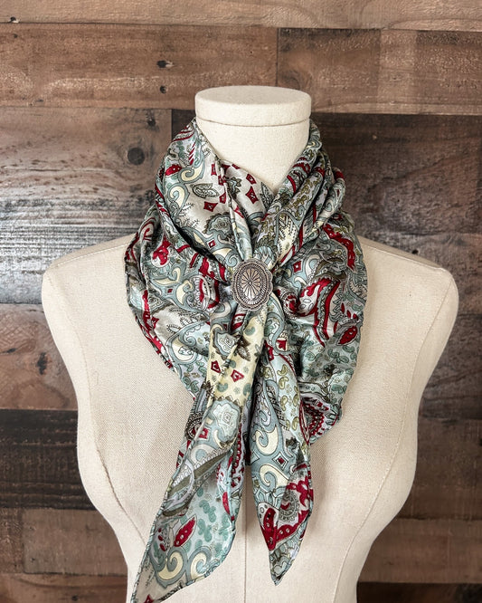 The Mint Paisley Wild Rag