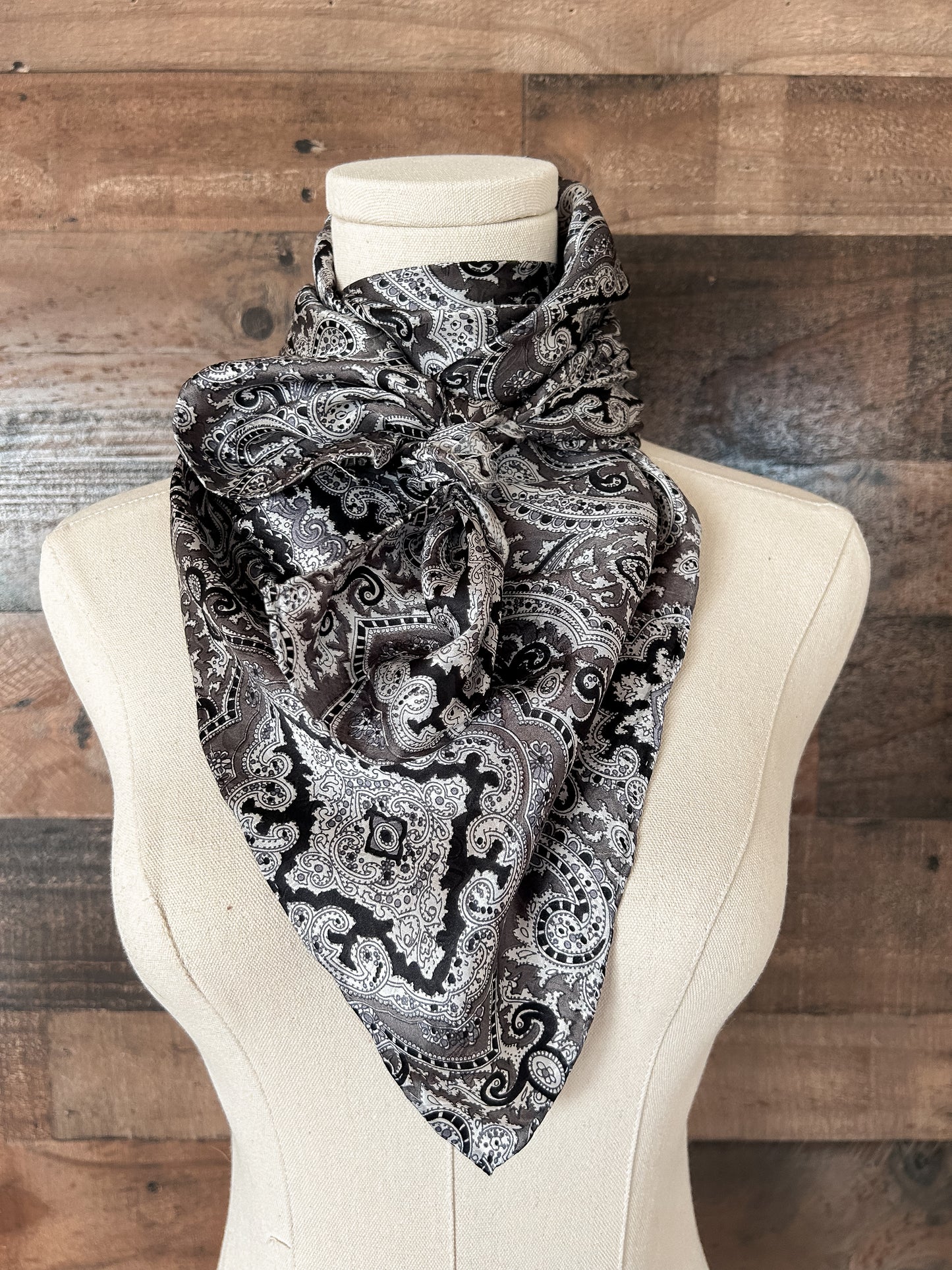 The Paisley Wild Rag in Silver