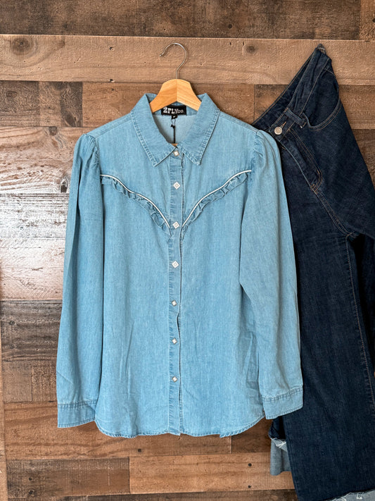 The Rowdy Ruffles Pearlsnap