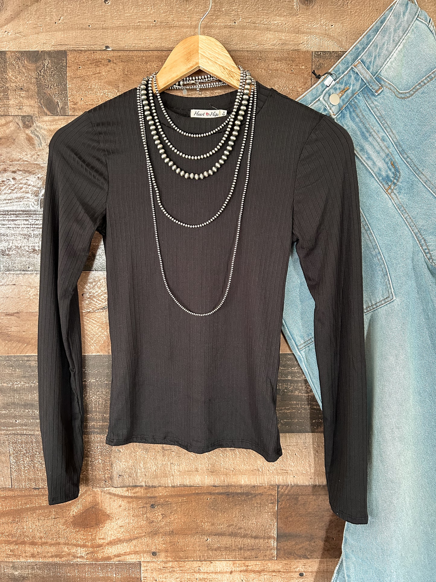 The Ashley Top in Black