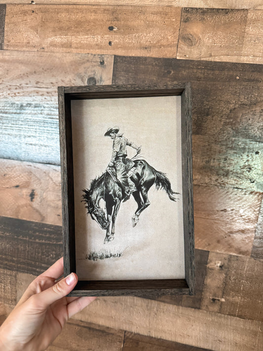 The Ride Em Cowboy Canvas Art