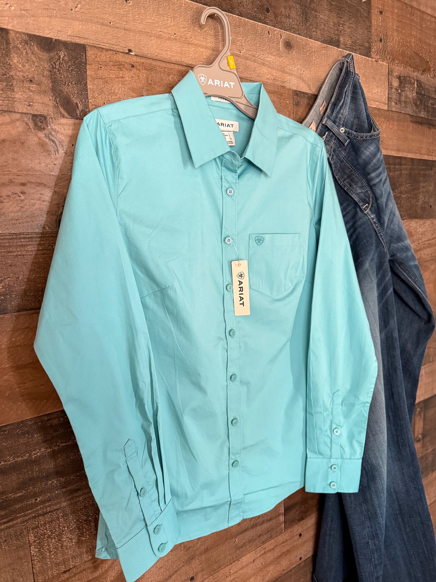 ARIAT: the Aqua Button Down