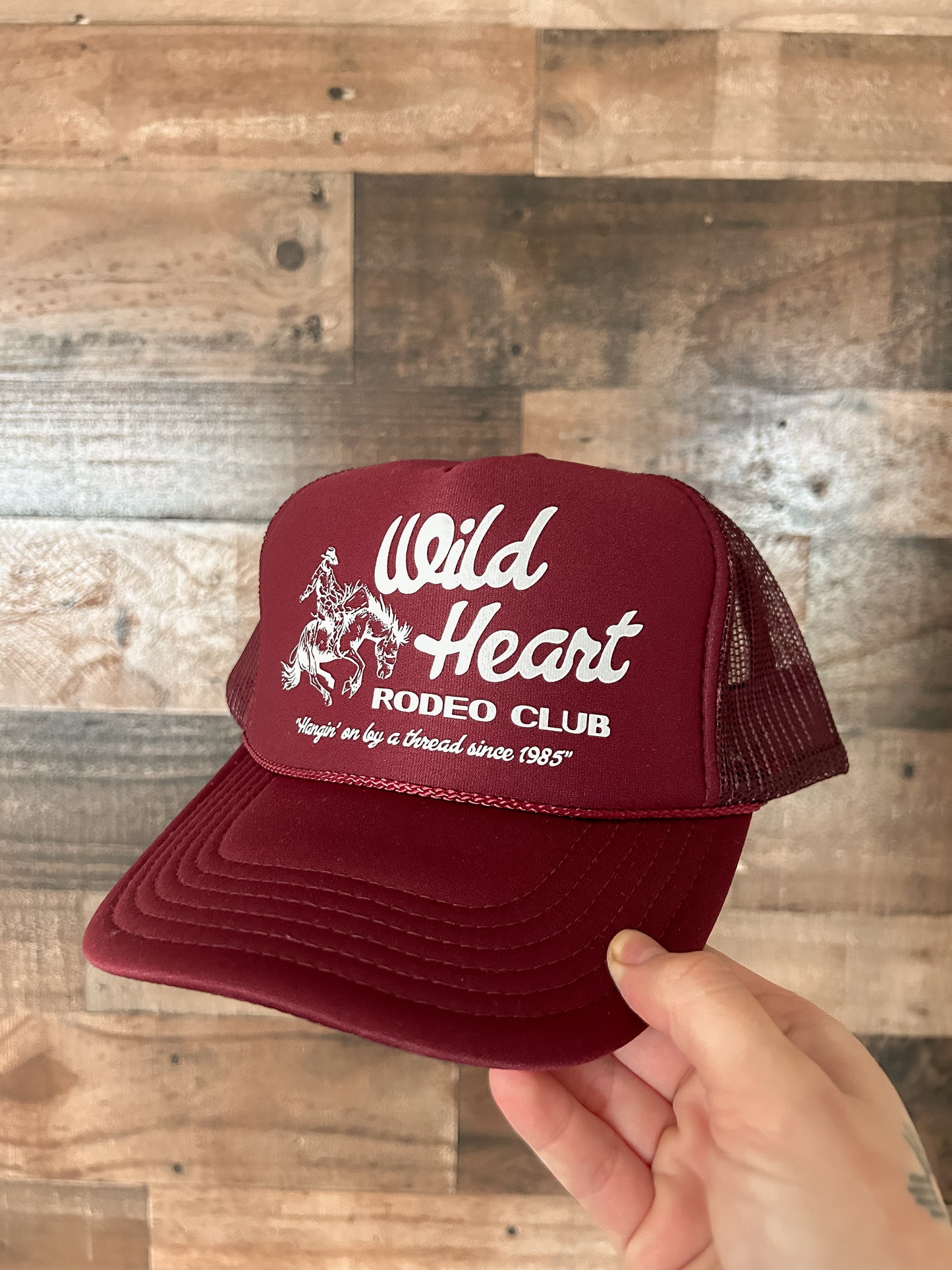 The Rodeo Club Hat in Maroon