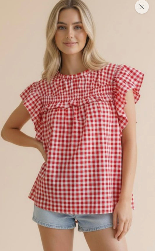 The Red Gingham Blouse