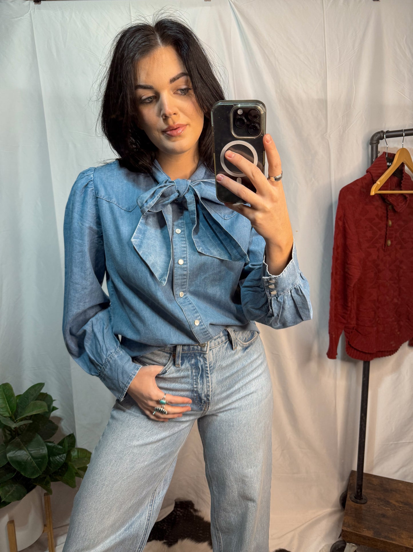 The Cowboy Blues Blouse