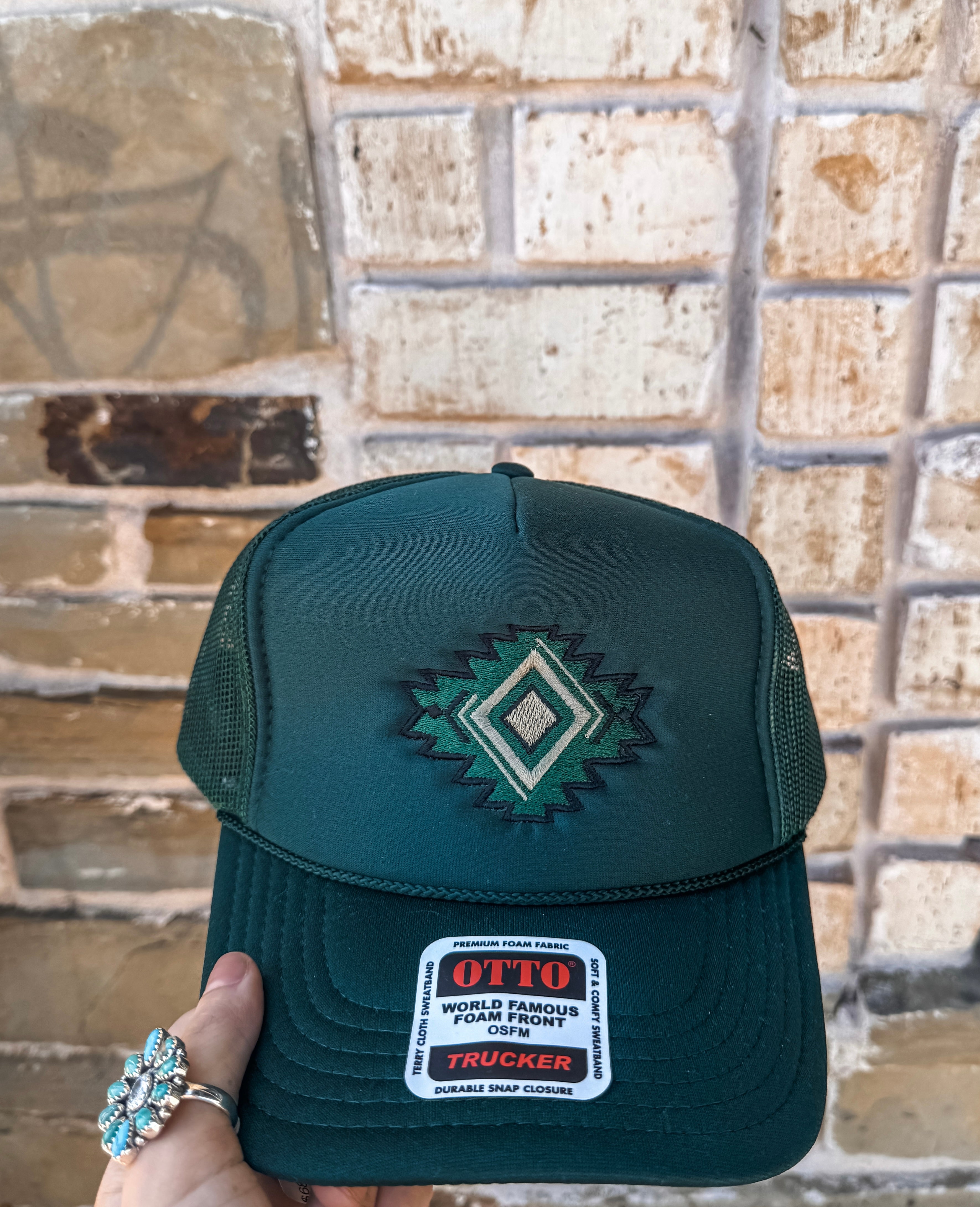 The Aztec Trucker Hat – Triple J Ranchwear