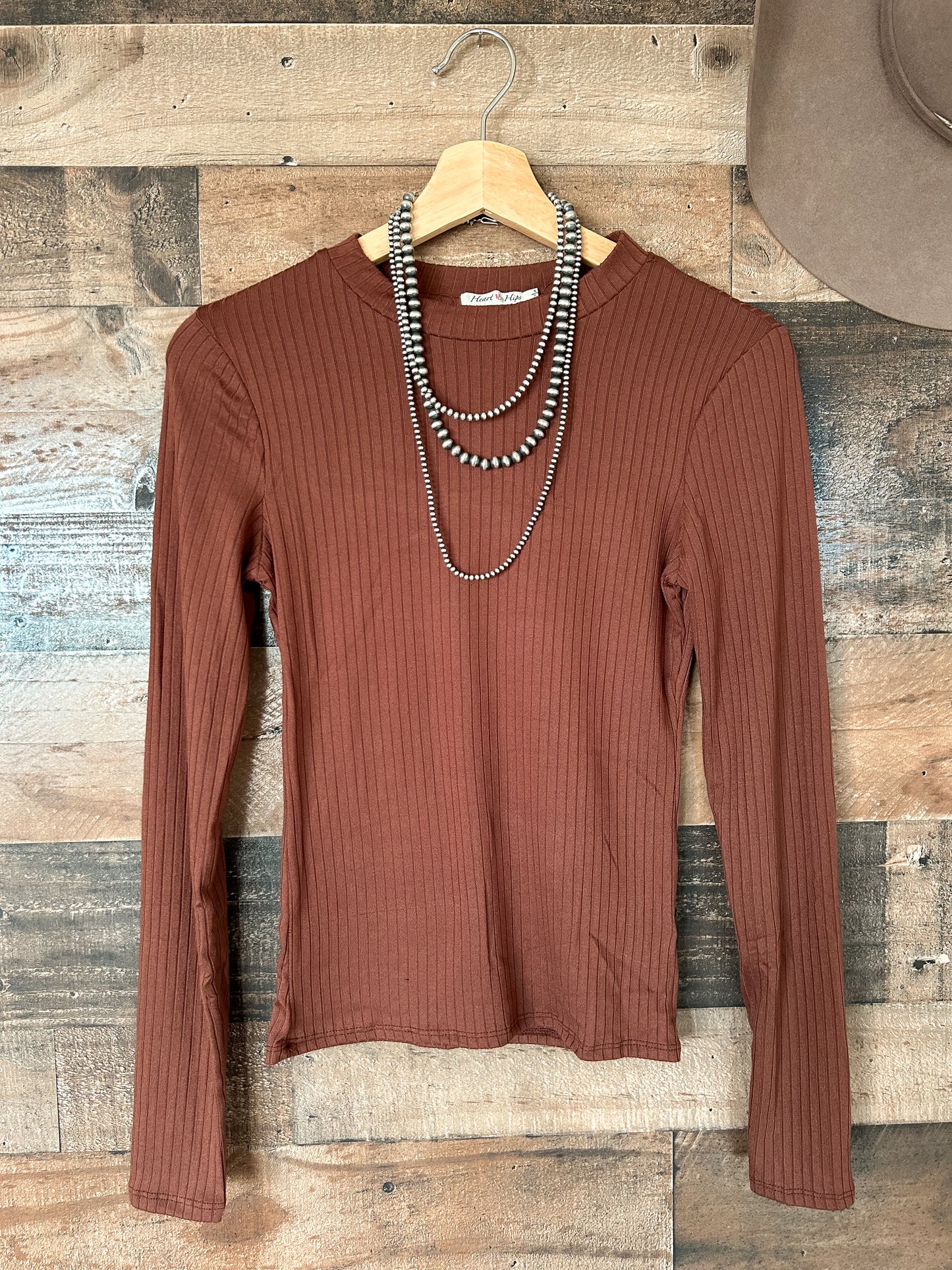 The Ashley Top in Brown