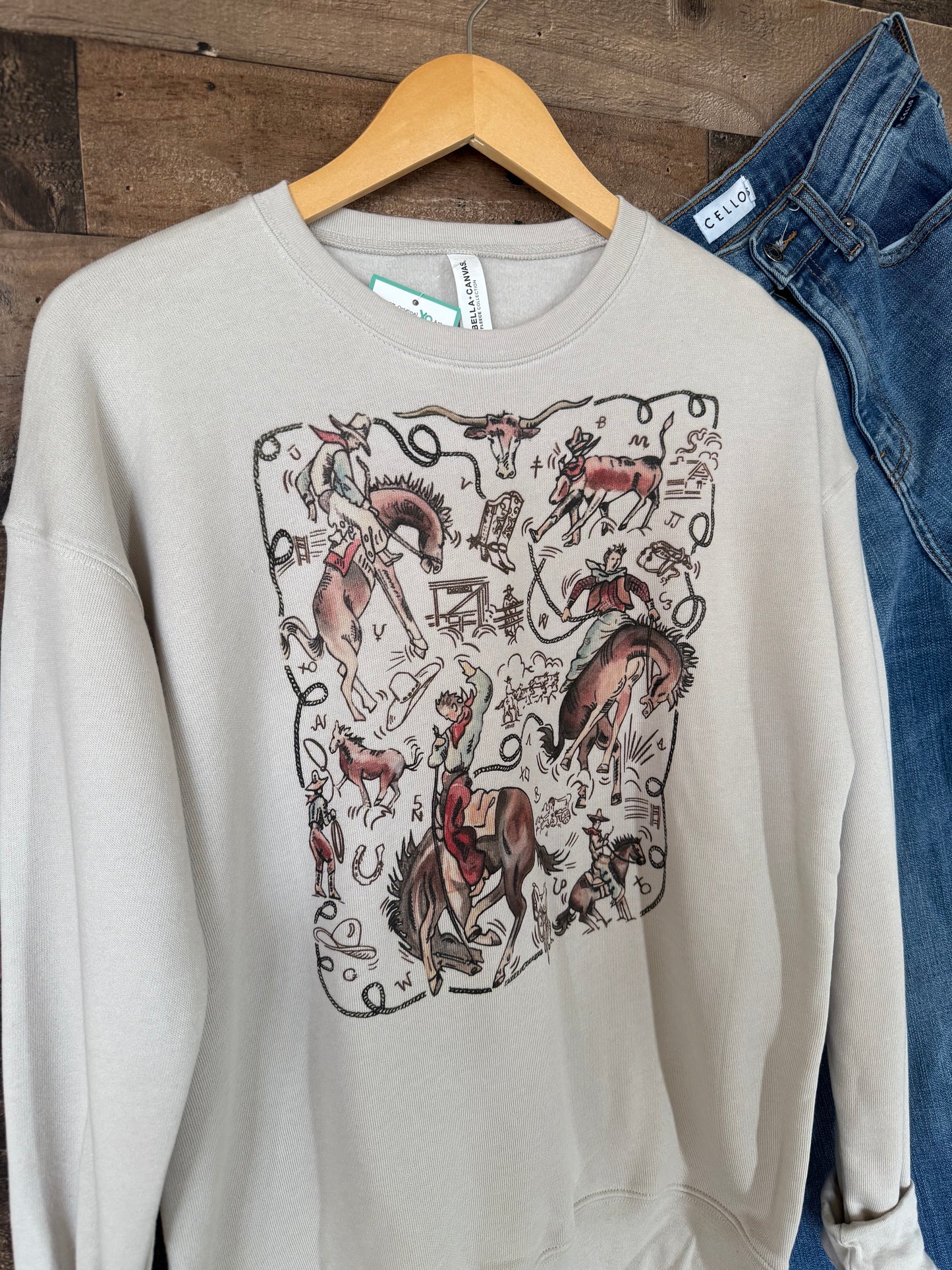 The Ride Em Crewneck