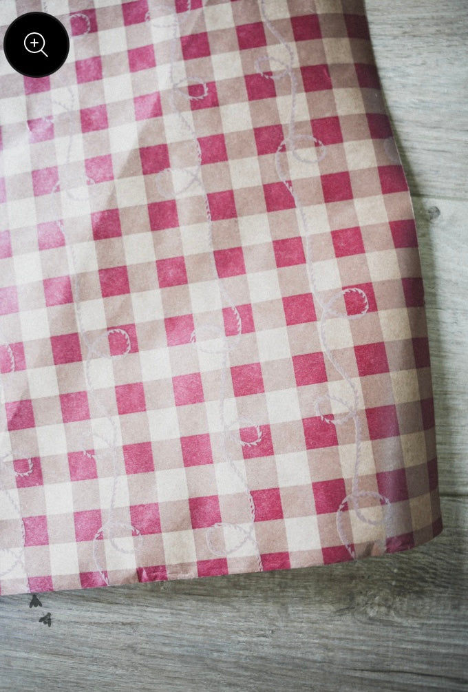 Gingham Rope Wrapping Paper