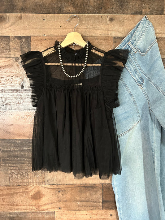 The River Blouse in Black