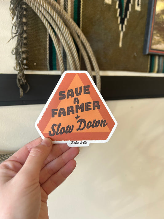 Save a Farmer Sticker