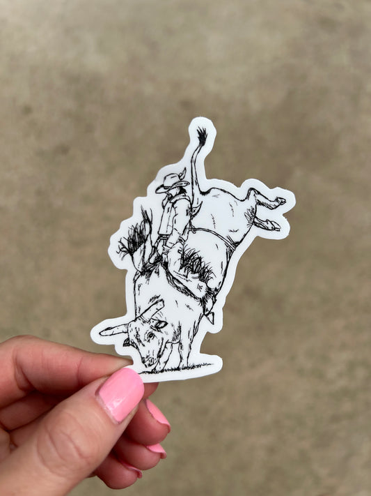 Bull Rider Sticker